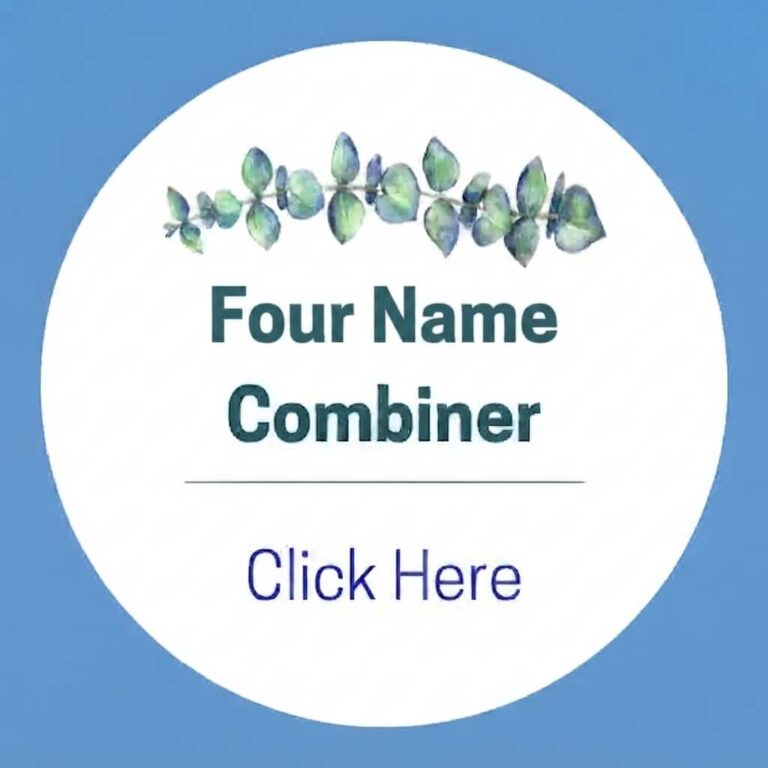 Name Combiner Mixer & Generator Tool For Unique Names